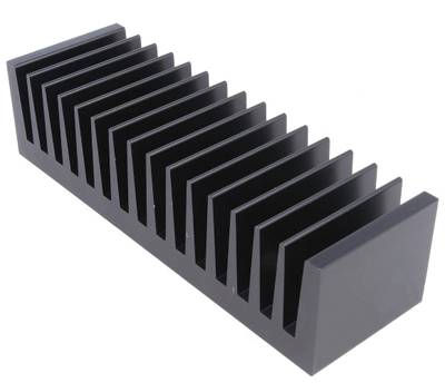 Kylplatta 1,35°K/W 50x160x40mm svart (SK85-50SA)