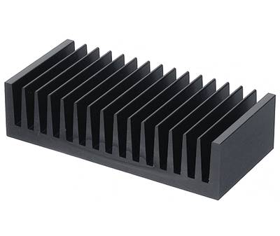 Kylplatta 1,15°K/W 75x160x40mm svart (SK85-75SA)