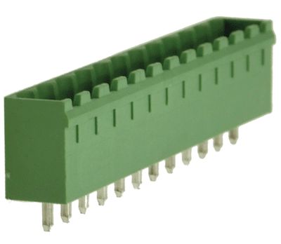 Kretskortskontakt rak 12-polig R-5,08