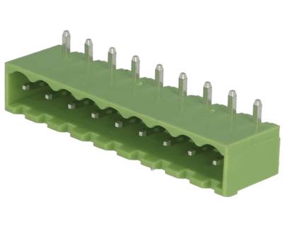 Kretskortskontakt vinkel 9-polig R-5