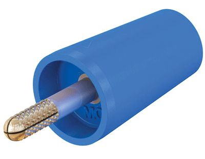 Säkerhetsbananadapter 4mm blå (24.0160-23)