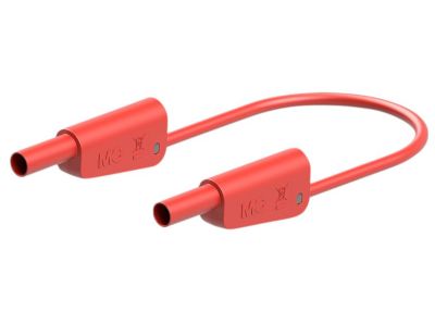 4 mm säkerhetsbananmätningskabel silikon 100 cm röd