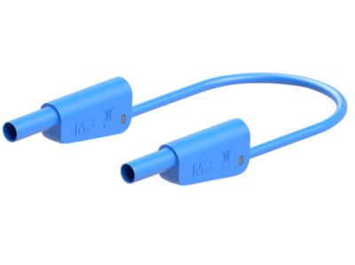 4 mm säkerhetsbananmätningskabel silikon 100 cm blå