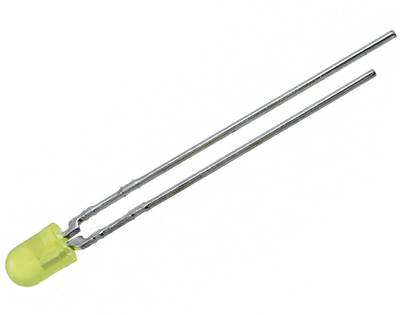 LED 3mm 2,1Vdc 20mA 3,6-10mcd gul (SLR-342YY3F)
