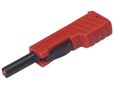Säkerhetsbananplugg 4mm 30A 60Vdc röd