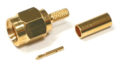 Förgylld SMA-kontakt för pressning RG-174U