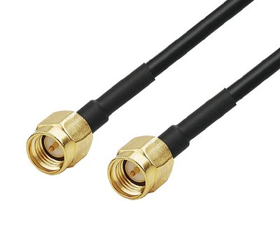 SMA-anslutningskabel 50 ohm svart 1 m