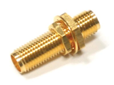 Förgylld SMA-adapter, mutterfäste, hona/hona
