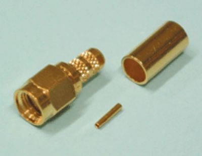 Guldförgylld SMA-kontakt, omvänd pressning, RG-58U