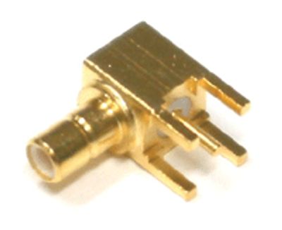 SMB-chassikontakt, vinklad, för kretskort