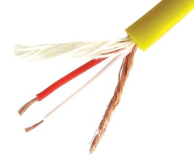 Mikrofonkabel 2x0,22mm² gul *