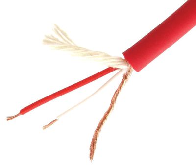 Mikrofonkabel 2x0,22mm² röd