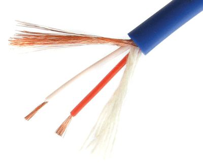 Mikrofonkabel 2x0,22mm² blå