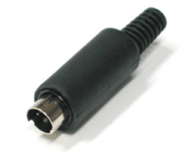 Mini-DIN-kontakt, 3-polig hane