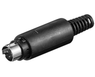 Mini-DIN-kontakt 5-polig hane