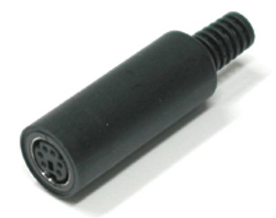 Mini-DIN-förlängningskontakt, 6-polig hona