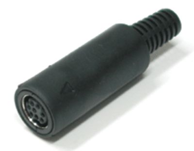 Mini-DIN-förlängningskontakt, 8-polig hane