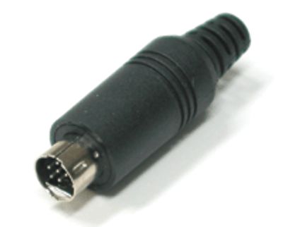 Mini-DIN-kontakt 9-polig hane