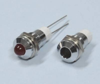 Monteringsfäste 5mm för LED i metall/krom