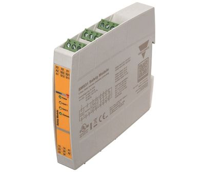 Säkerhetsrelä för DIN-skena 24Vac/dc