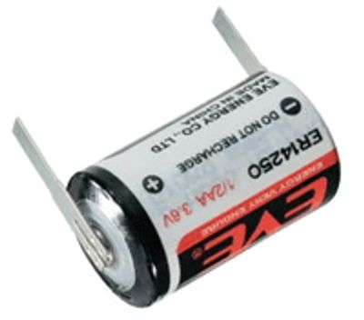 Litiumbatteri med lödöron 3,6V 1,2Ah 1/2AA (ER14250)