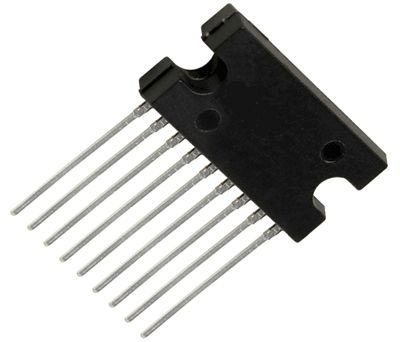 Vertikal avböjning och skydd TV-krets SOT131-2