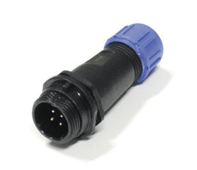 Vattentät förlängningskontakt IP68 4-polig hane