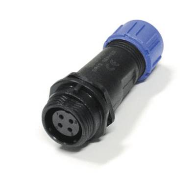 Vattentät förlängningskontakt IP68 4-polig hona