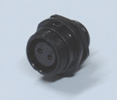 Vattentät chassikontakt IP68 2-polig hona