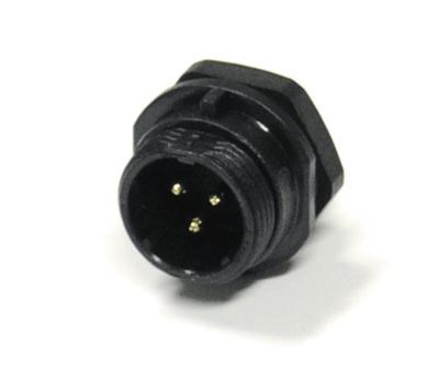 Vattentät chassikontakt IP68 3-polig hane