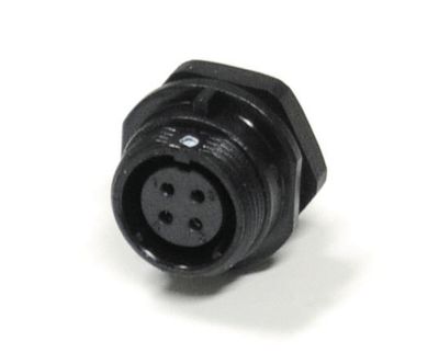 Vattentät chassikontakt IP68 4-polig hona