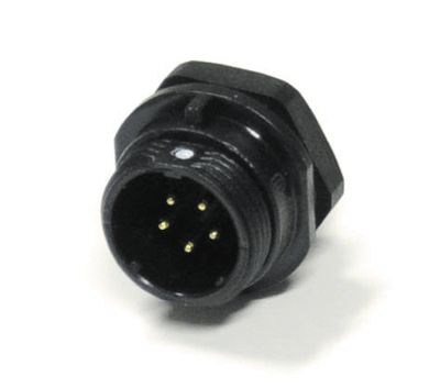 Vattentät chassikontakt IP68 5-polig hane