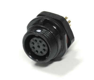 Vattentät chassikontakt IP68 9-polig hona