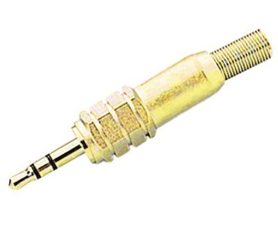 Stereo kontakt 2,5 mm metall/guldförgylld (RM-558C/G) *