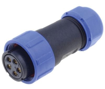 Vattentät kontakt IP68 5-polig hona