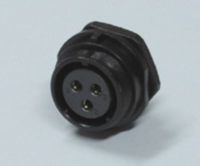 Vattentät chassikontakt IP68 3-polig hona