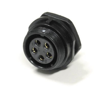 Vattentät chassikontakt IP68 5-polig hona