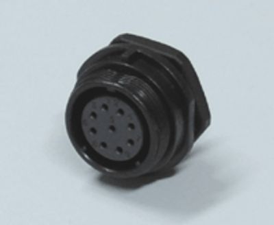 Vattentät chassikontakt IP68 9-polig hona