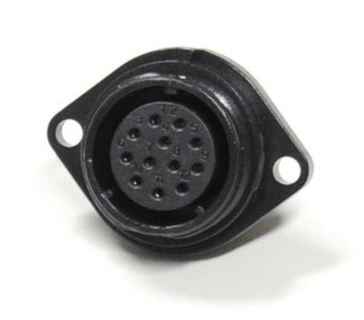 Vattentät chassikontakt IP68 12-polig hona