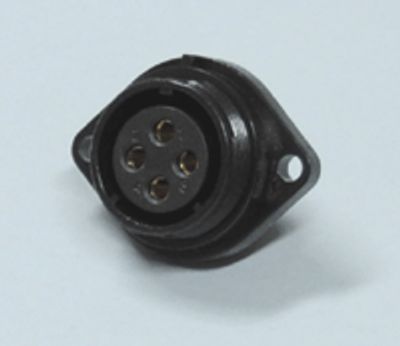Vattentät chassikontakt IP68 4-polig hona