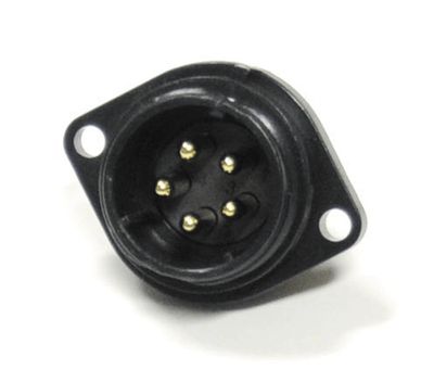 Vattentät chassikontakt IP68 5-polig hane