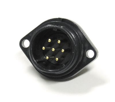 Vattentät chassikontakt IP68 7-polig hane