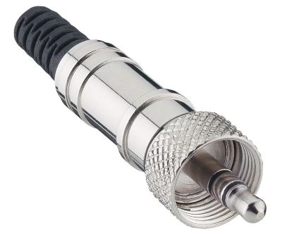 Stereo kontakt 3,5 mm metall med skruvlås