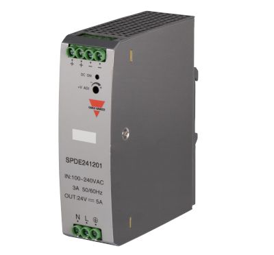 Kraftaggregat för krossare DIN-skena 24Vdc 5A 120W (SPDE241201)