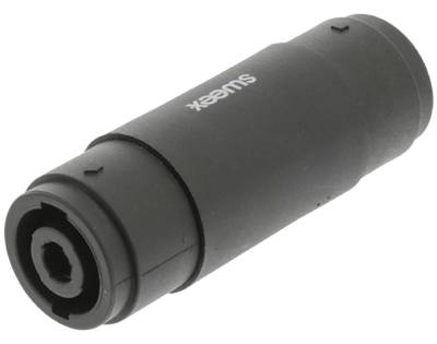 Kontaktadapter Speakon 4-pol hane/hane (COTP16910BK)