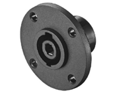 Högtalarkabelfäste med fläns 4-poligt (Speakon-kompatibelt)