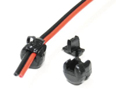 Kabelgenomföring 3,0x5,6mm svart