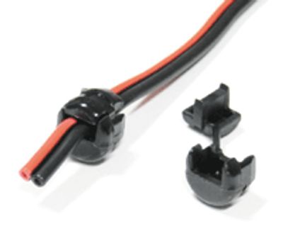 Kabelgenomföring 3,8x7,6mm svart