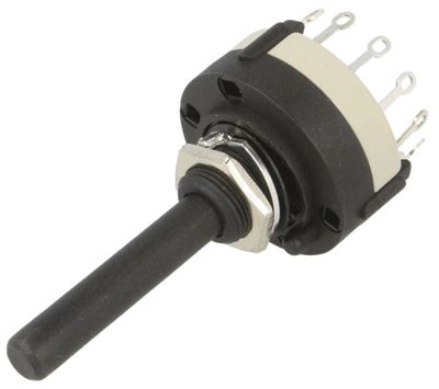 Växelströmbrytare 4x3-läges 150mA 250Vac/dc (CK1032)