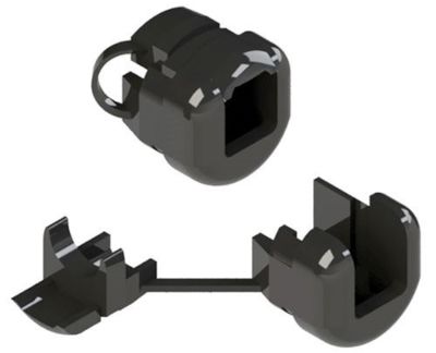 Kabelgenomföring 3-4,1 mm / 7,6-10,4 mm svart